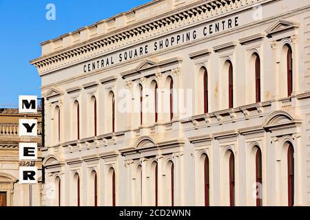 Ballarat Australia / Vista esterna del Centro commerciale Central Square. Foto Stock