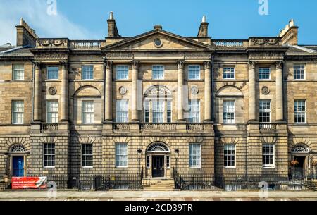 Bute House, residenza ufficiale del primo ministro Nicola Sturgeon, Charlotte Square, Edimburgo, Scozia, Regno Unito. Foto Stock