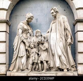 David Dickson Memorial, Chiesa parrocchiale di St Cuthbert, Edimburgo, Scozia, Regno Unito. Foto Stock