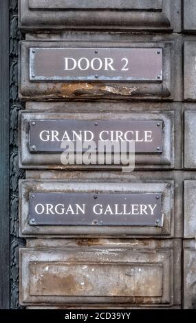 Usher Hall, Lothian Road, Edimburgo, Scozia, Regno Unito. Foto Stock