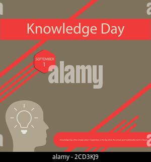 La Giornata della conoscenza, spesso chiamata semplicemente il 1° settembre, è il giorno in cui l'anno scolastico inizia tradizionalmente in Russia. Illustrazione Vettoriale