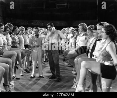 RUBY KEELER GEORGE E. STONE WARNER BAXTER GINGER ROGERS e una MERKEL in 42ND STREET 1933 regista LLOYD BACON danza numeri BUSBY BERKELEY testi al Dubin musica Harry Warren produttore Darryl F. Zanuck Warner Bros. Foto Stock