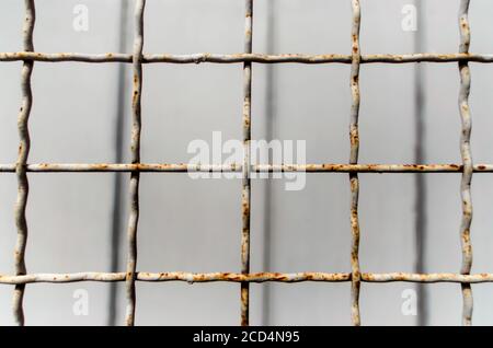 modello vecchio reticolo metallico primo piano Foto Stock