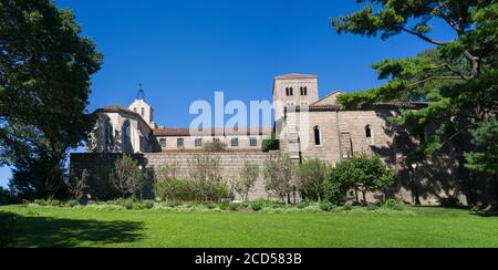 The Cloisters, Fort Tryon Park, Washington Heights, Manhattan, New York City, Stati Uniti Foto Stock