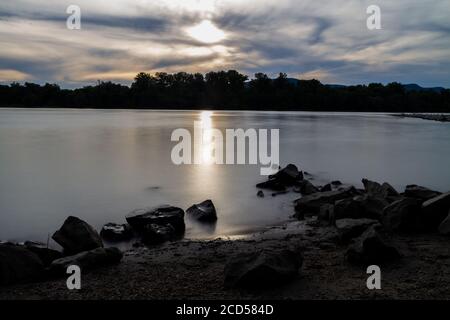 Ungheria, Danubio di Göd Foto Stock