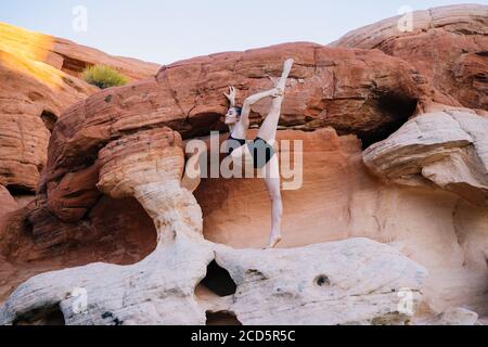 Ginnastica, state Park, Overton, Nevada, USA Foto Stock