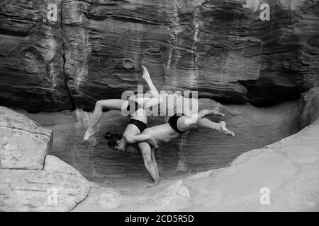 Ginnastica, state Park, Overton, Nevada, USA Foto Stock