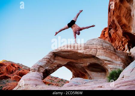 Ginnastica, state Park, Overton, Nevada, USA Foto Stock