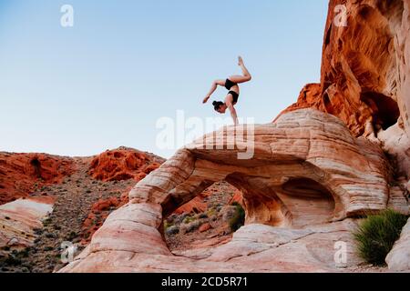 Ginnastica, state Park, Overton, Nevada, USA Foto Stock