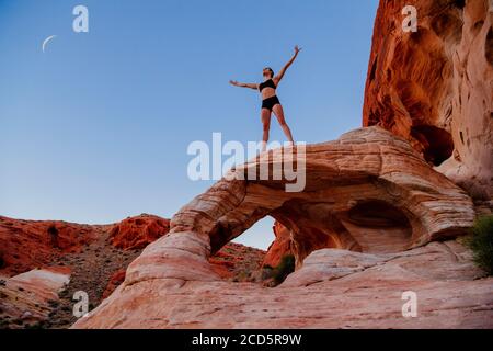 Ginnastica, state Park, Overton, Nevada, USA Foto Stock