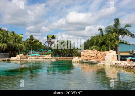 Orlando,FL/USA- 6/18/20: Parco acquatico Aquatica di Orlando, Florida , Foto Stock