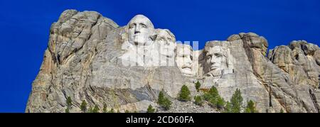 Il monte Rushmore monumento nazionale, Keystone, Dakota del Sud, STATI UNITI D'AMERICA Foto Stock