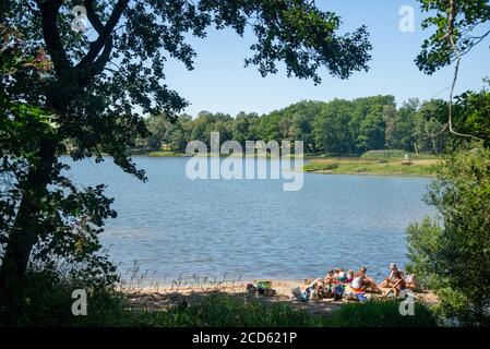 Dintorni di Lac du Settons (lago di Settons) a Morvan, Francia Foto Stock