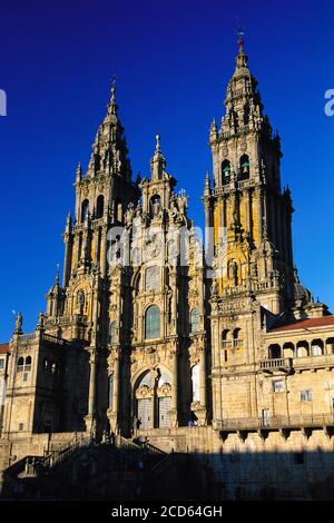 Cattedrale di Santiago De Compostela, Galizia, Spagna Foto Stock
