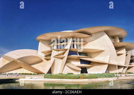 Il Museo Nazionale del Qatar è uno dei migliori esempi di arte moderna Foto Stock