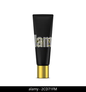 Vector 3D illustrazione cosmetica per la linea di prodotti di bellezza per la cura del viso. Vettore realistico Illustrazione Vettoriale