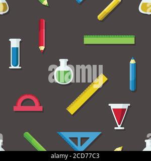 Attrezzature didattiche - background vettoriale Illustrazione Vettoriale