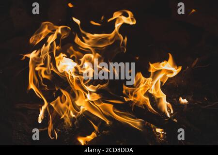 Belle fiamme di fuoco per sfondo Foto Stock