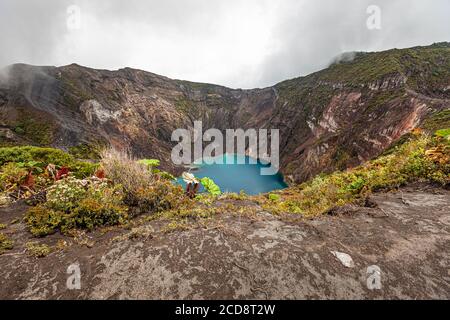 Vulcano Irazu vicino a Pacayas, Costa Rica Foto Stock