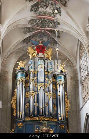 Olanda, Brabante Nord (Provincie Noord Brabant), Breda, organo del Grote Kerk o Onze lieve Vrouwekerk (Chiesa di nostra Signora) Foto Stock