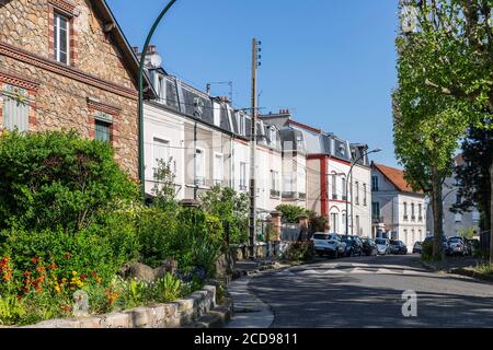 Francia, Seine Saint Denis, le Raincy, Alley dell'Hermitage Foto Stock