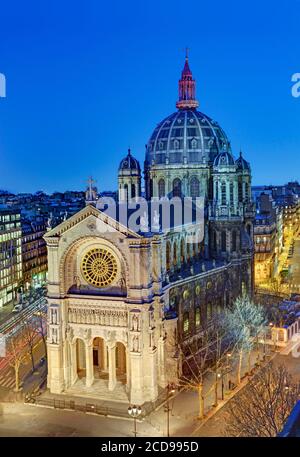 Francia, Parigi, chiesa di Sant'Agostino dell'architetto Victor Baltard Foto Stock