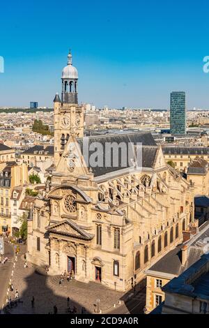 Francia, Parigi, Sainte Genevieve, la chiesa di Saint Etienne du Mont Foto Stock