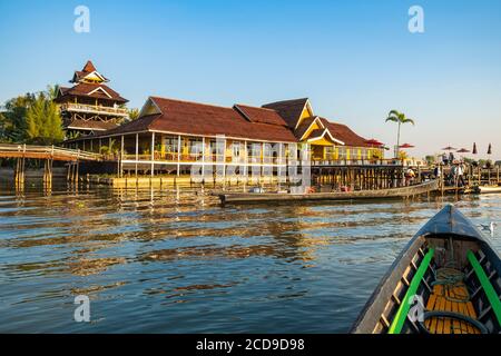 Myanmar (Birmania), Shan state, Inle Lake, Paramount Inle Resort Foto Stock