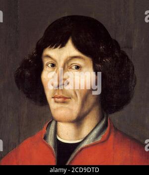 Copernico. Ritratto di Nicolaus Copernicus (1473-1543), olio e tempera su pannello, c.1580 Foto Stock