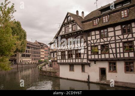 Bellissimo scatto dalla Maison des Tanneurs, Strasburgo Francia Foto Stock