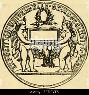 . La cronaca dei Gardeners e la gazzetta agricola . PARIGI, 1867. James carter & Co. Hanno la soddisfazione di annunciare che la Commissione Imperiale della ParisInternational Exhibition del 1867 ha concesso loro la cessione di fornitura dei semi di erba per il proposito di formare la Sreparto del Parco intorno al Palazzo dell'esposizione nel Champ do Mars, E per i quali theyhave è stato onorato con L'UNICA MEDAGLIA D'ARGENTO SEMI D'ERBA n la seguente lettera ufficiale mostrerà:- Pakis Exhibition Offices,Castle Street, Holbohn,21 dicembre 1867.Gentlemen, su vostra richiesta abbiamo fatto riferimento al funzionario Foto Stock