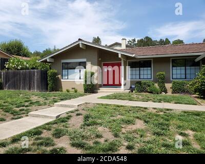 Casa suburbana a Moraga, California, 18 agosto 2020. () Foto Stock
