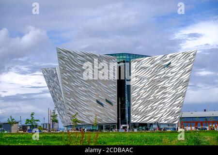 Belfast - Agosto 2019: Museo del Titanic Foto Stock