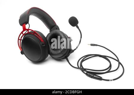 Cuffie di alta qualità su sfondo bianco. Foto del prodotto delle cuffie  Foto stock - Alamy