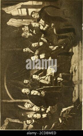 . La biblioteca Ridpath della letteratura universale : una sintesi biografica e bibliografica degli autori più eminenti del mondo, compresi gli estratti e i capolavori più cori dei loro scritti ... mm. IRVING E IL SUO AMICO*. Fotogravura: Da un'incisione. In particolare r©-incisa per la Ridpatk Library.ridpathlibraryof14ridp Foto Stock