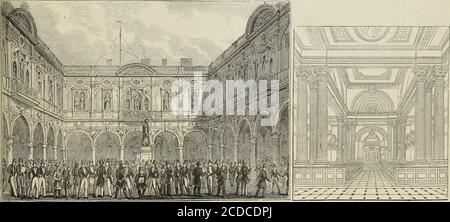. Old England : un museo pittorico di antichità regali, ecclesiastiche, baronali, municipali e popolari . 2364.-fali-Mall, circa 1740.> 2367.-St. Martins Chiesa.. 2365 – il secondo scambio di 1yal. 2366.-St, Mary Woolnoth, Lombard Street. 009 310 INGHILTERRA VECCHIA. TBook V1L due chiostri sono due terrazze coperte di piombo, e recintato calesse; e il passaggio in queste passeggiate ariose è fuori da thetwo case-estate alla fine della prima terrazza-passeggiata. Thecloister che si affaccia a sud è coperto di viti, e sarebbe stato più adatto per una casa-arancio, e l'altro per mirto e othermore comm Foto Stock