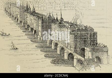 . Old England : un museo pittorico di antichità regali, ecclesiastiche, baronali, municipali e popolari . 2089.-Barbican. (Progettato da vecchie mappe e quote, temp. Tames e Charles I.) J. k. Foto Stock