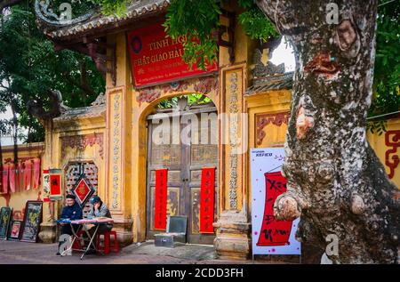 MAO Dien Tempio della Letteratura, Provincia di Hai Duong, Vietnam Foto Stock