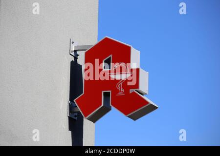 Logo delle farmacie pubbliche in Germania Foto Stock