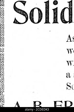 . Colonista quotidiano (1896-10-16). Thomas Helmore,late chai)lnin a sua Alajesty, andprecentor di Canterbury Cathedral.Miss Horton è la figlia di K.J. Horton, di Nittoria, B. (., della Hudsons Hay Company. Lo sposo entrava negli I.liurcli allo strainsof tlie Lohengrin wedding march.The sposa fu scortata sulla navata dal cognato, Iohn Brookes, mentre lo sposo era frequentato da bisfratello, lirnest Helniore, come calore man.only i parenti immediati di thebride e sposo erano presenti, segue: Sig.ra L. Il Sig. E la Sig.ra John Fr Foto Stock