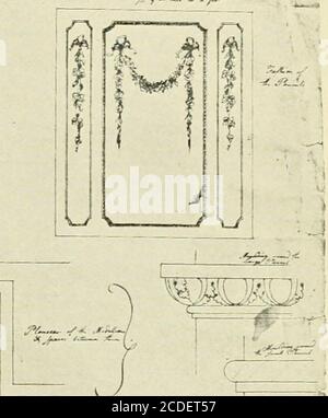 . Il legno-carver di Salem; Samuel McIntyre, la sua vita e il lavoro. Sive un establishment, e così nel 1804 i gateposts e gran parte della finitura di legno affascinante, tra cui alcuni dei migliori esempi di Mclntyres genio nel design, Sono stati rimossi e costruiti nella nuova residenza poi essere eretti sotto Mclntyres direzione per il Capitano Samuel Cook, un maestro marinaio la cui silhouette ritratto forse visto al Essex Institute. Più tardi, nel 1815, il palazzo di Derby fu completamente abbattuto, e la terra su cui sorgeva fu data dagli eretti alla città per un mercato permanente, mai conosciuto come Piazza Derby. Il stor Foto Stock