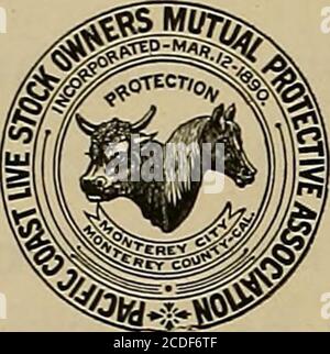 . Allevatore e sportivo . GUARDA! LEGGI! AGIRE! NON È POSSIBILE PERDERE IL VALORE DI in ANIMALE Live Stock Insurance a basso tasso. - - UN grande successo. Tutti i tipi di stock assicurati contro la morte da INCIDENTE o MALATTIA.TRUSTEES: HON B V s PRESIDENTE ARGENTE, EDW. INGRAM, Vice-Prolldenl. CH COME SEGRETARIO PER LA FRE%, WALTER LITTLE. Attuario, M. M. GRAGG, Businessmanager, R. H. NVTLLE, avvocato. UFFICIO COMMERCIALE GENERALE, MONTEREY, CAL. FRANK DAY, General Manager.Dickins & Co., General Agent, San Francisco e Oakland, 412 Front Street. San Franoiaoo. CNL. PETER SAX i ony Lick House, San Francisco, OUn, Cal. - Importatori Foto Stock