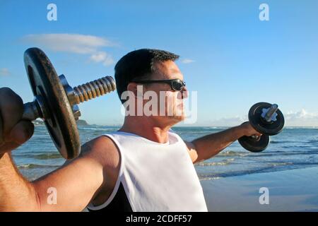 Allenamento del mattino Foto Stock