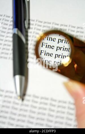 Stampa fine 1 Foto Stock