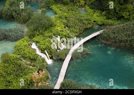 I Laghi di Plitvice - Parco Nazionale in Croazia Foto Stock