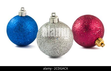 Albero Natale baubles Foto Stock