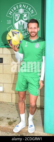 28 agosto 20., Ormiston, East Lothian.Scotland. REGNO UNITO. Conferenza stampa Hiberniana per domenica SPL match vs Aberdeen Credit: eric mcowat/Alamy Live News Foto Stock