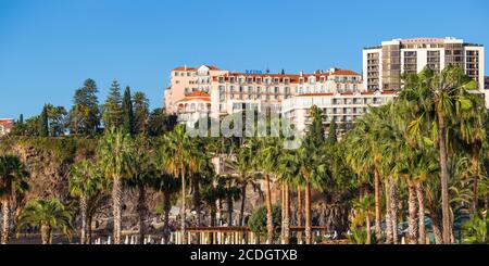 Hotel Portogallo, Madeira, Funchal, Vista di Reids Foto Stock