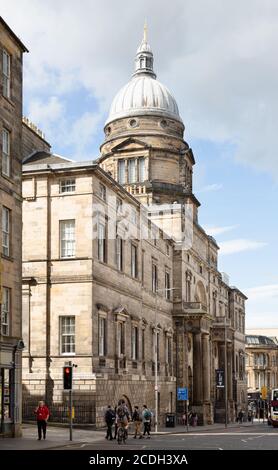 Old College, edificio della Edinburgh University sul South Bridge, Edimburgo, Scozia Foto Stock