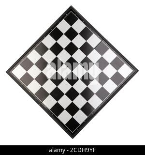 Scacchiera vista dall'alto. Foto Stock